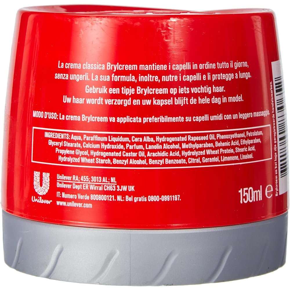 Brylcreem cream texture closeup illustrating smooth spreadability and control