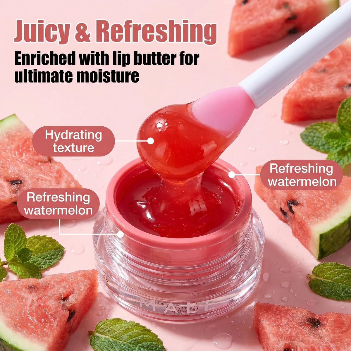 BS-MALL close-up of balm texture showing creamy buttery hydration for lips