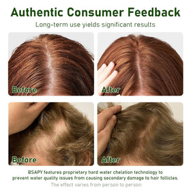 BSAPY lather on wet hair showing rich foam and easy coverage