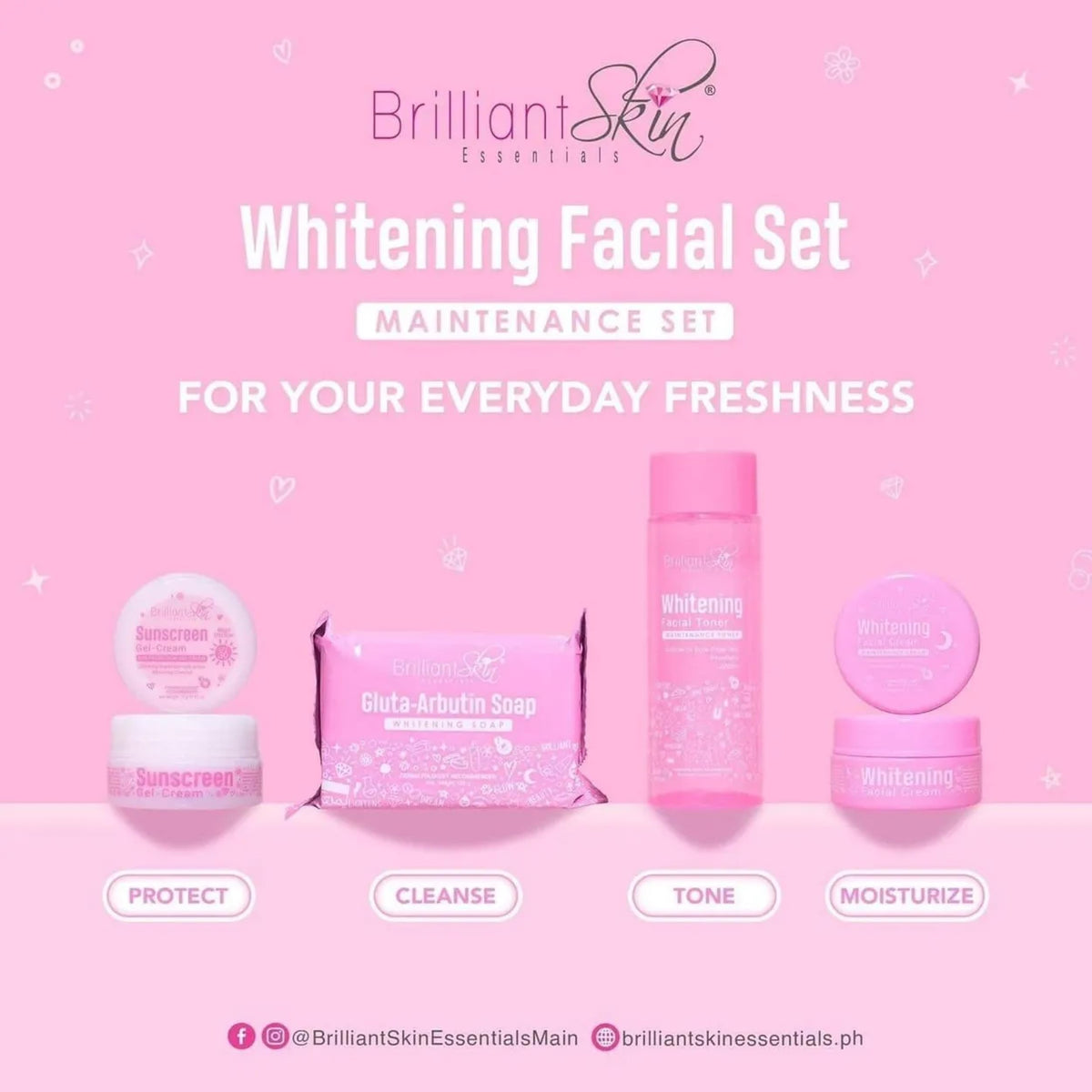 BSE Whitening Facial Cream texture swipe showing smooth hydration benefit