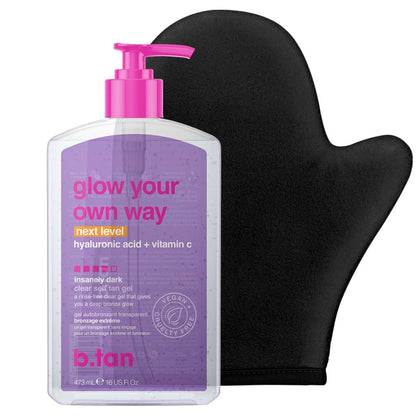B.TAN front packaging showing ultra dark gel and kit benefits