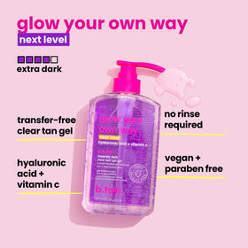 B.TAN clear gel texture closeup highlighting smooth spreadability