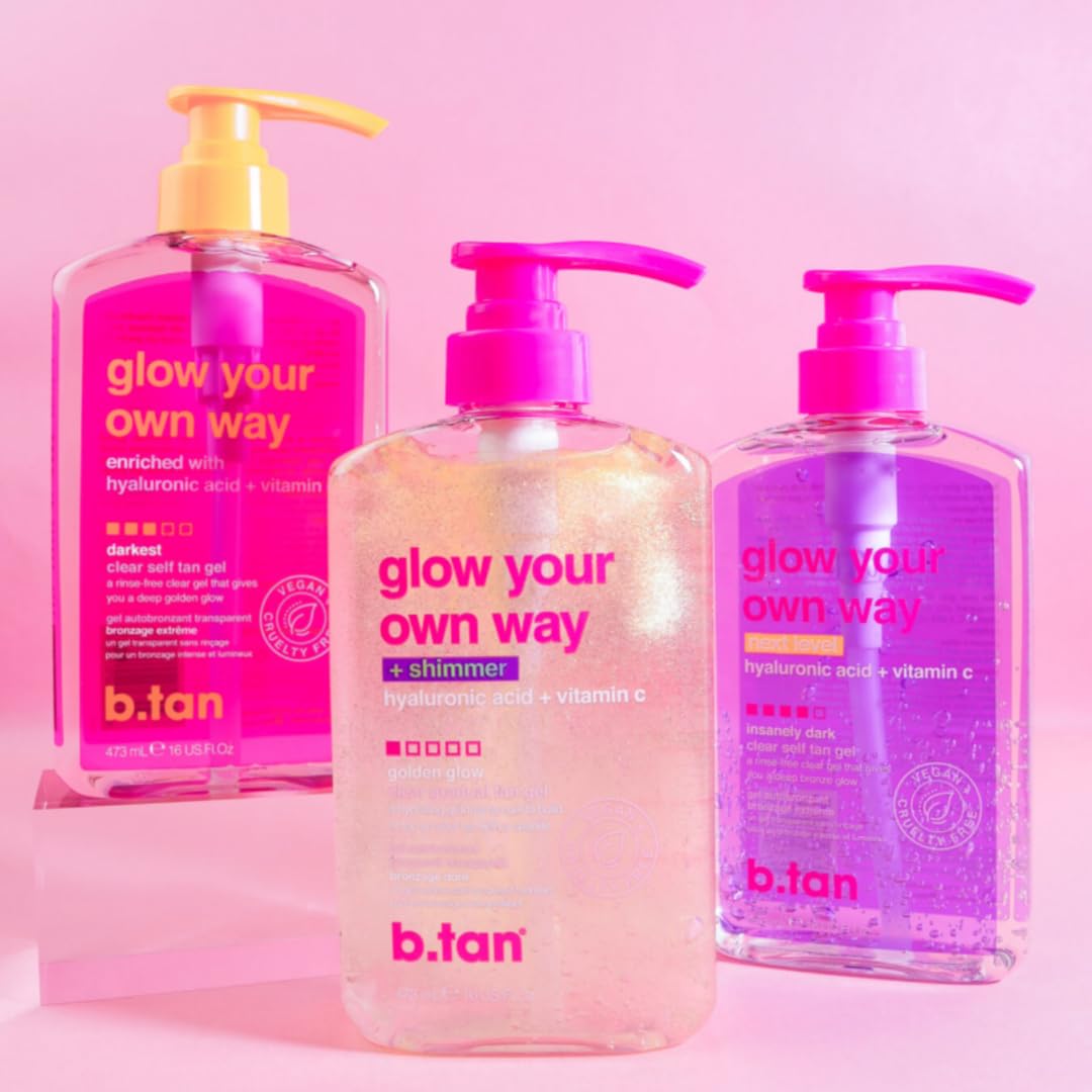B.TAN open cap with gel droplet showing clear, non-staining formula