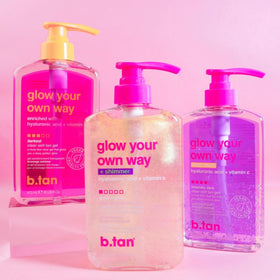 B.TAN open cap with gel droplet showing clear, non-staining formula