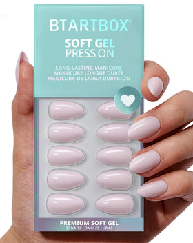 BTArtbox front packaging showing kit contents and pastel purple nails benefit quick setup