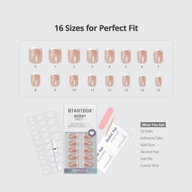 BTArtbox nails curing under LED lamp demonstrating quick gel-glue set