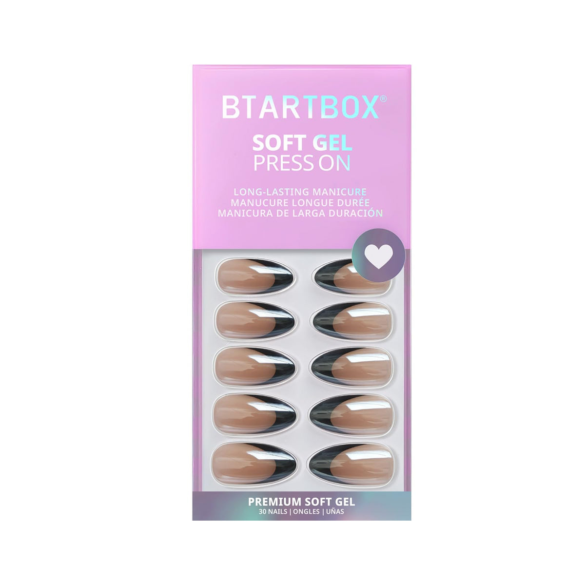 BTArtbox layout of 15 nail sizes illustrating custom fit options for comfort