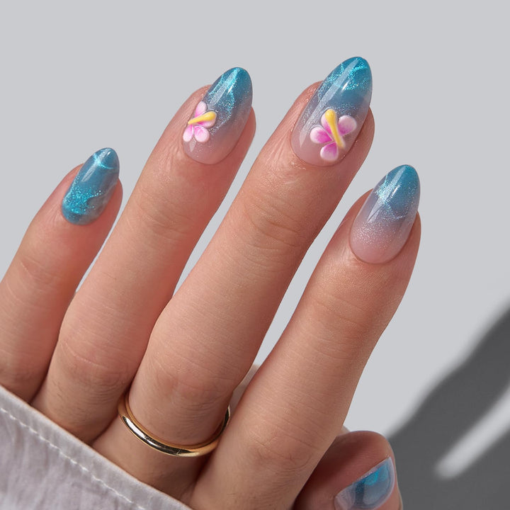 BTArtbox front packaging showing Blue Holiday nails and kit contents for easy selection