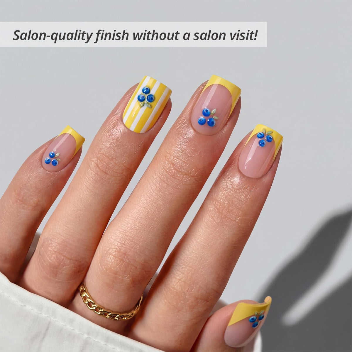 BTArtbox close-up of nail surface texture and shine for realistic, flexible wear benefit