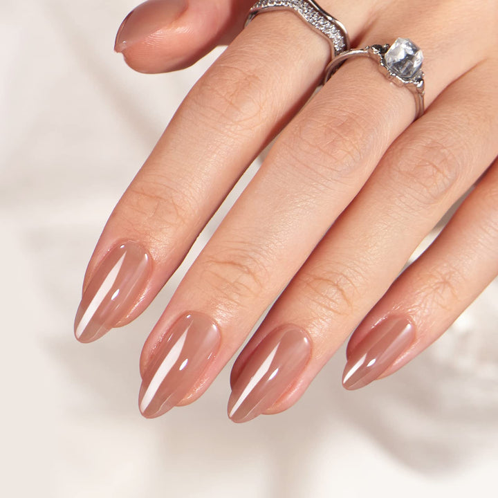BTArtbox front packaging showing chocolate glazed almond press on nails and kit benefit