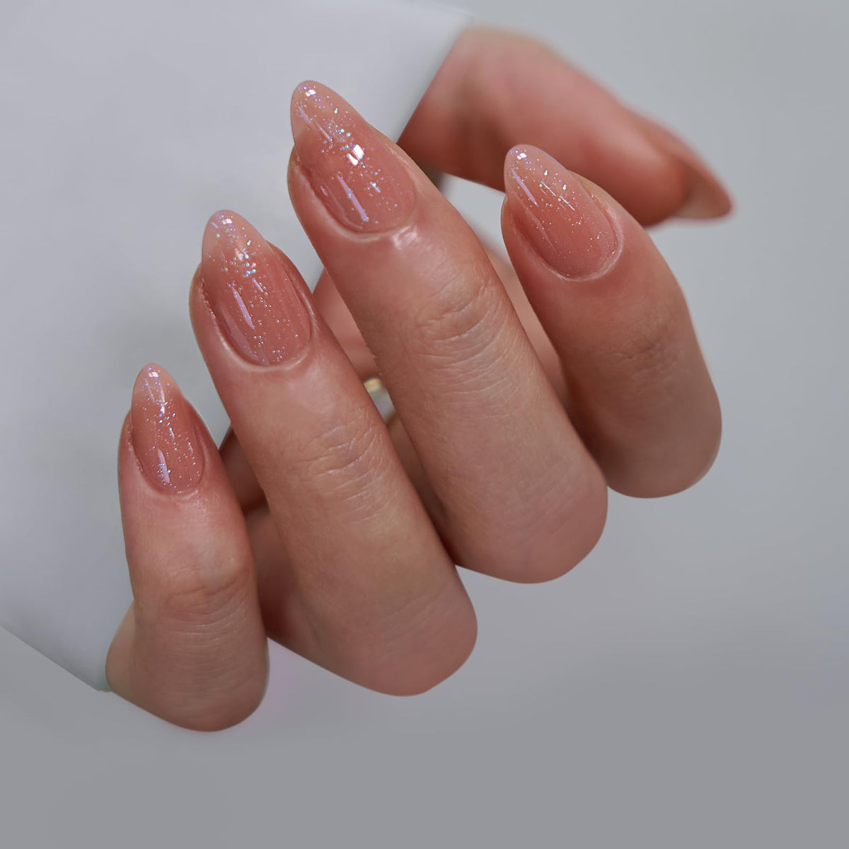 BTArtbox nails curing under LED lamp illustrating fast gel bond