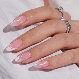 BTArtbox close-up of almond nail shape and soft gel texture for natural feel