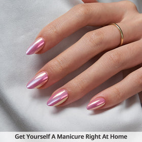 BTArtbox close-up of pink cat eye shimmer showing reflective gel effect and salon finish