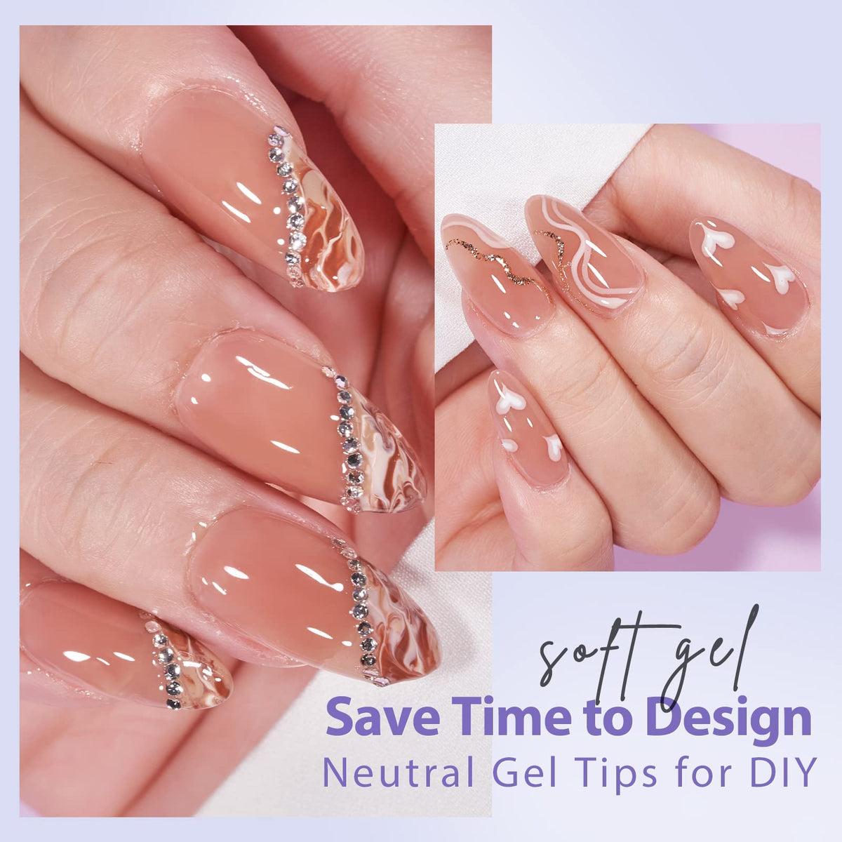 BTArtbox finished almond manicure lifestyle photo highlighting natural look