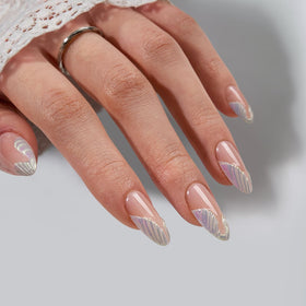 BTArtbox close-up of French tip detail highlighting precise 3D sculpting and finish