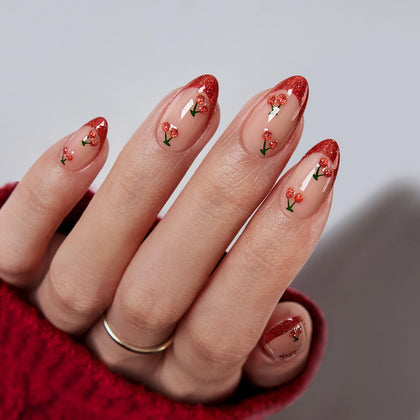 BTArtbox front packaging showing almond red cherry nails and included kit benefit