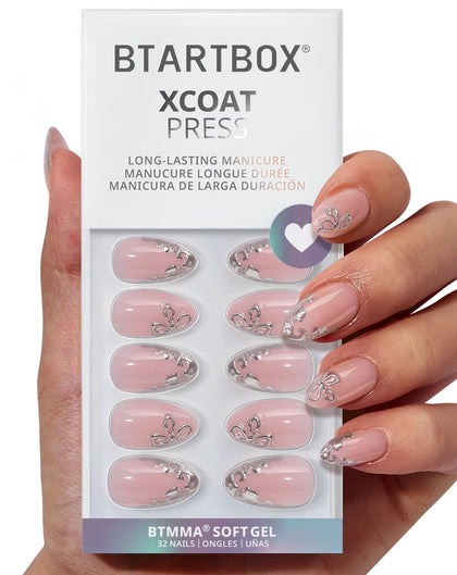 BTArtbox front packaging showing the frost glam almond nails and kit benefits