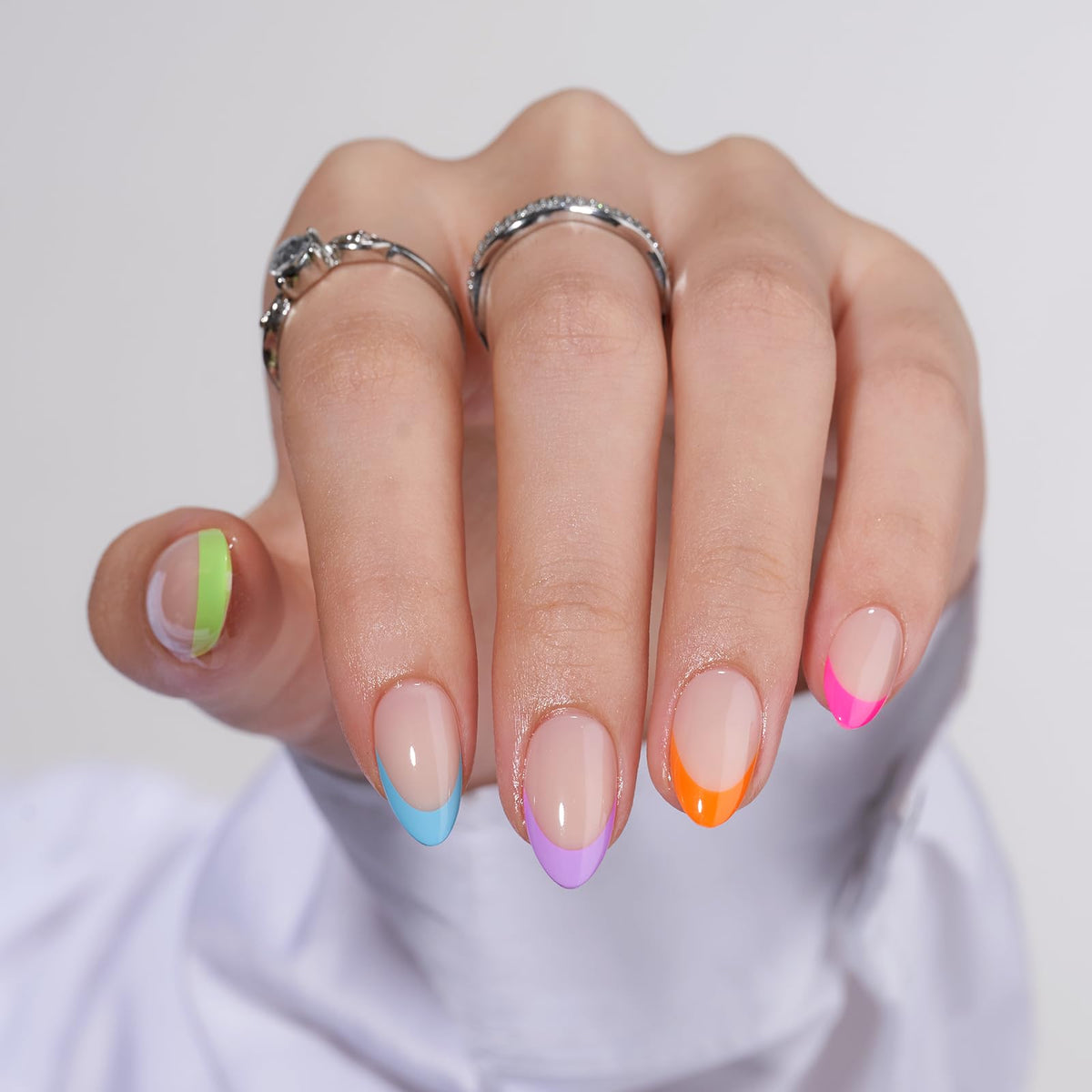 BTArtbox front packaging showing neon French tips and brand, clear contents benefit convenience