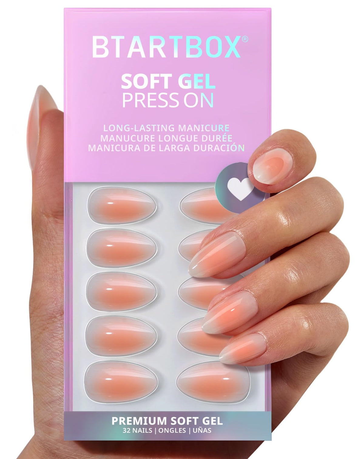 BTArtbox front packaging showing 32-piece kit and vibrant orange ombré