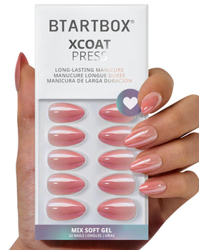 BTArtbox front packaging showing complete press-on nail kit benefits