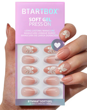 BTArtbox front packaging showing 32-piece kit and branding, easy home manicure benefit