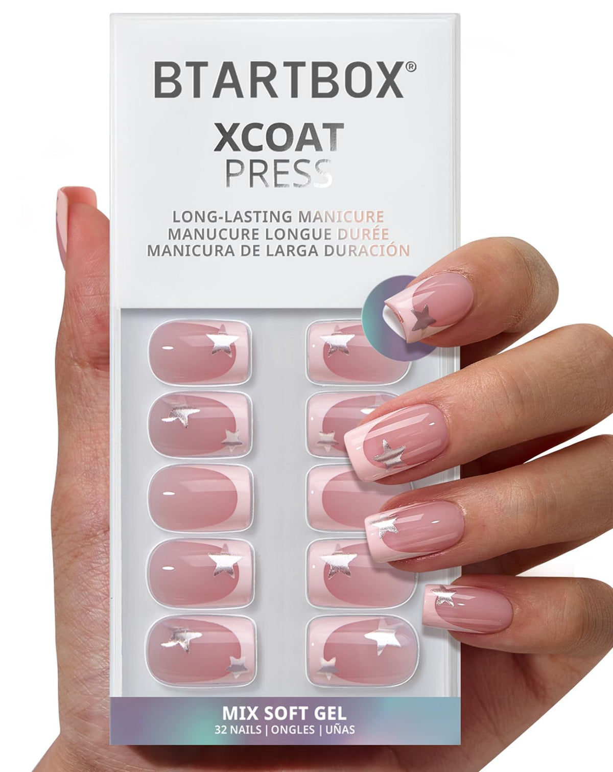 BTArtbox front packaging view showing complete nails kit and benefit of all-in-one convenience