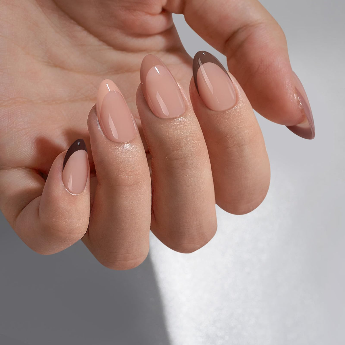 BTArtbox gel French tip detail showing salon-quality shine