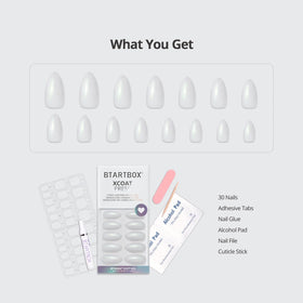 BTArtbox gel glue and adhesive tabs arranged to show secure hold