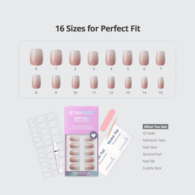 BTArtbox nail glue and adhesive tabs close-up, secure long-lasting adhesion benefit