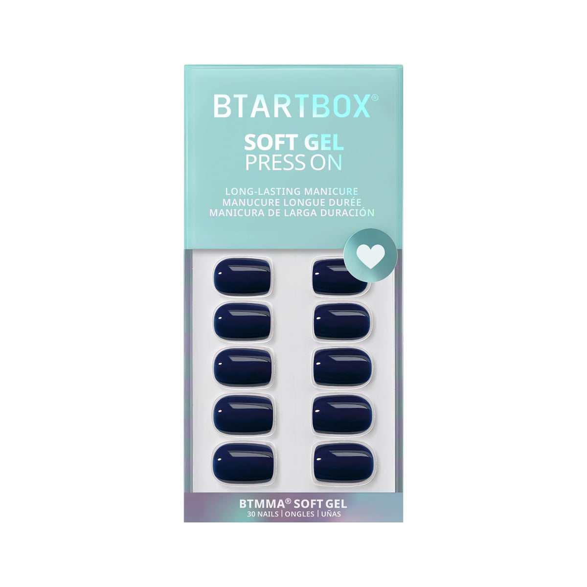 BTArtbox lifestyle shot with cozy winter outfit to showcase seasonal navy manicure