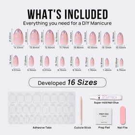 BTArtbox nails held to show scale and realistic fit for everyday tasks