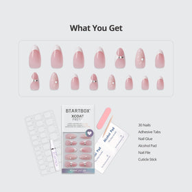 BTArtbox nails curing under UV lamp illustrating fast set and long-lasting hold