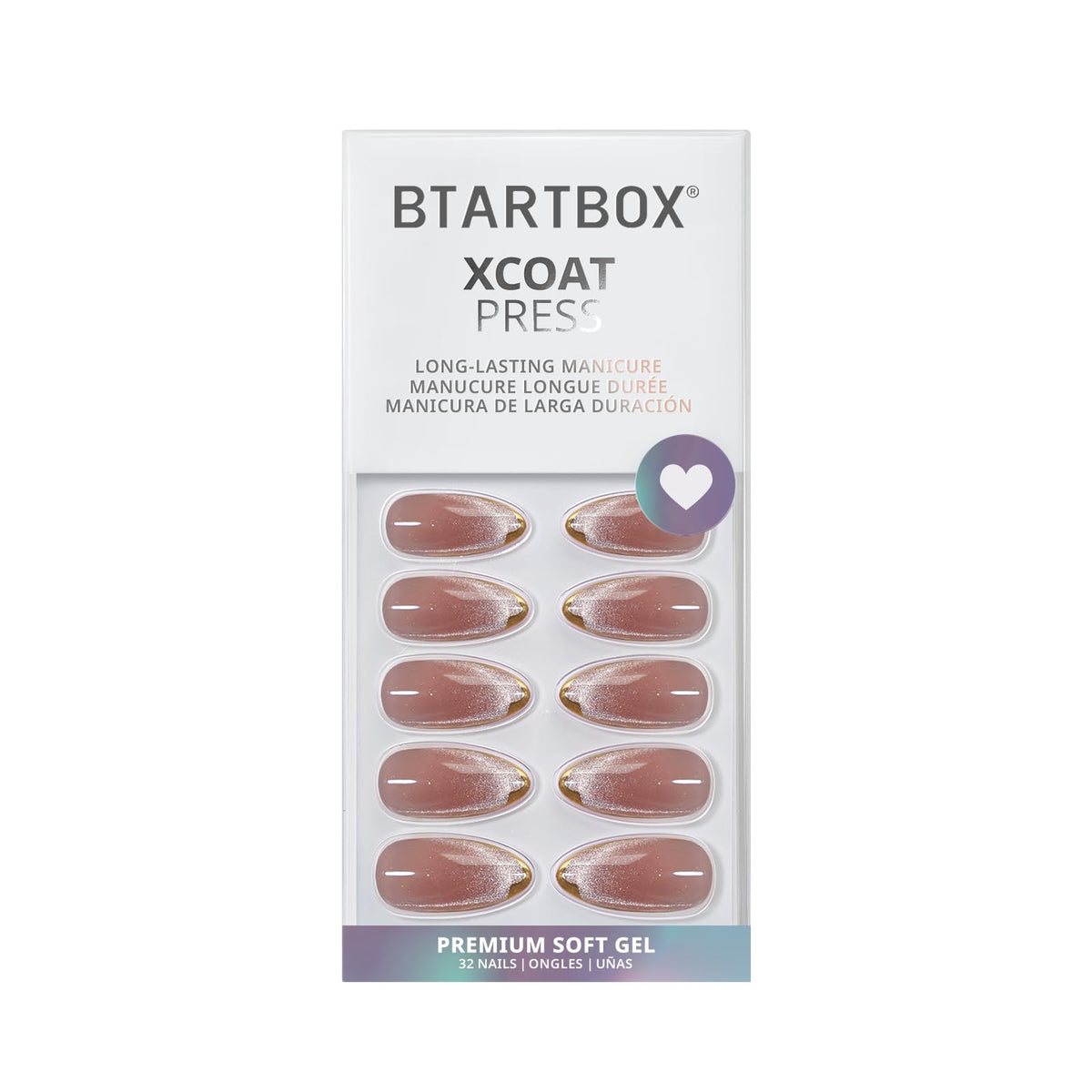 BTArtbox side profile of almond shape showing natural curvature and fit