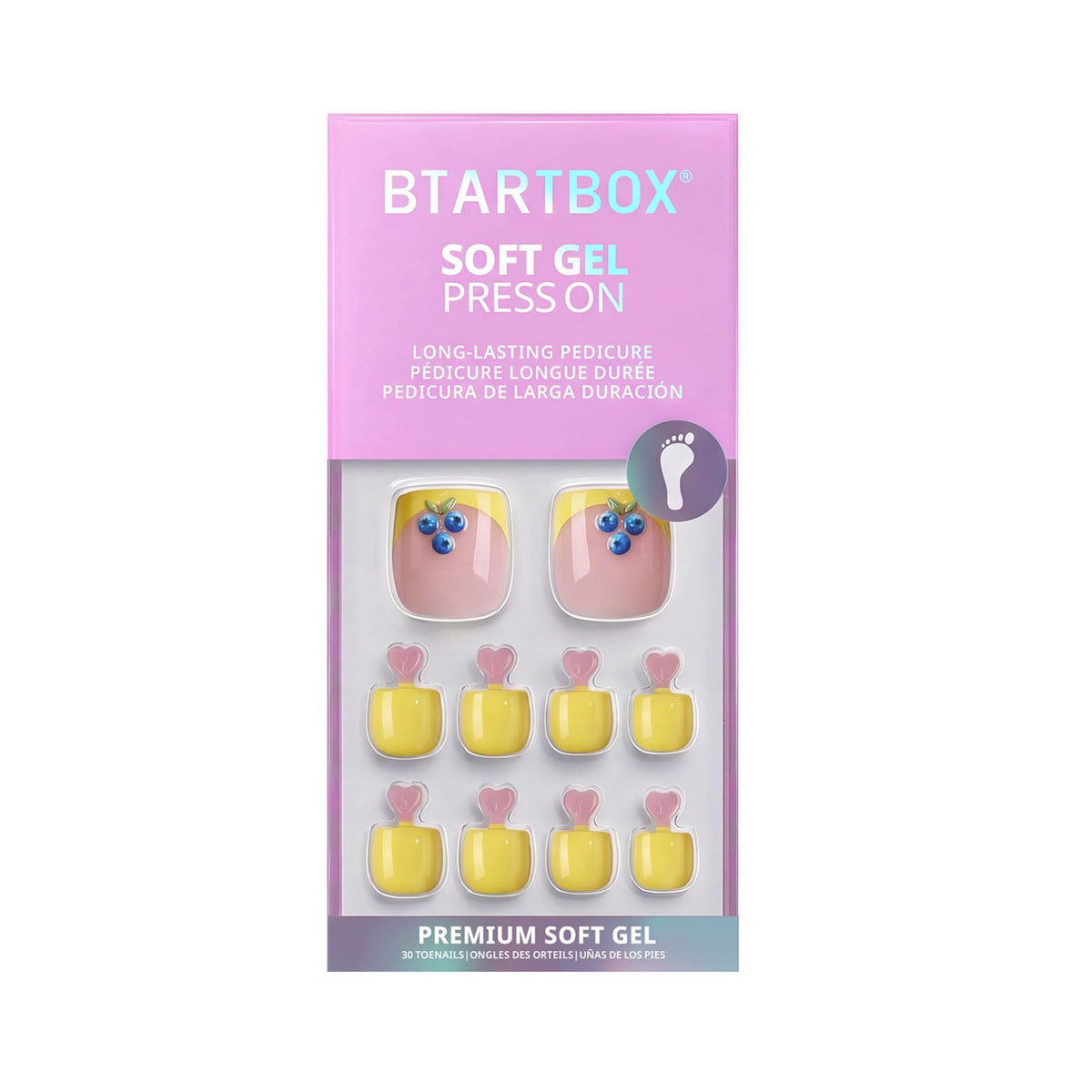 BTArtbox lifestyle shot in sandals showcasing finished pedicure and wearable style