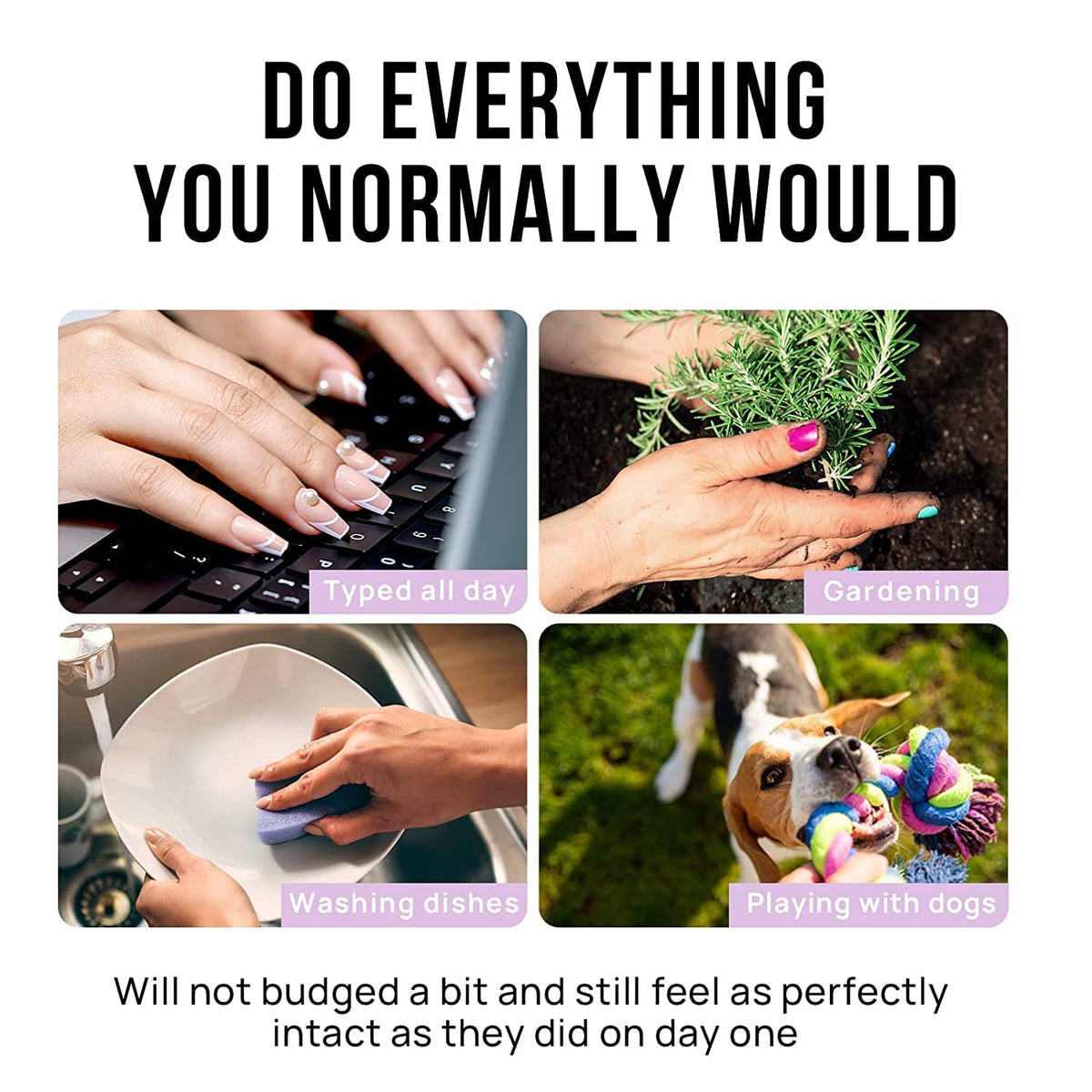 BTArtbox worn nails in lifestyle scene showing durable everyday use