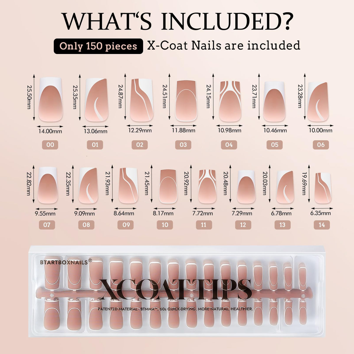 BTArtbox comparison of matte tips and shiny topcoat for finish options