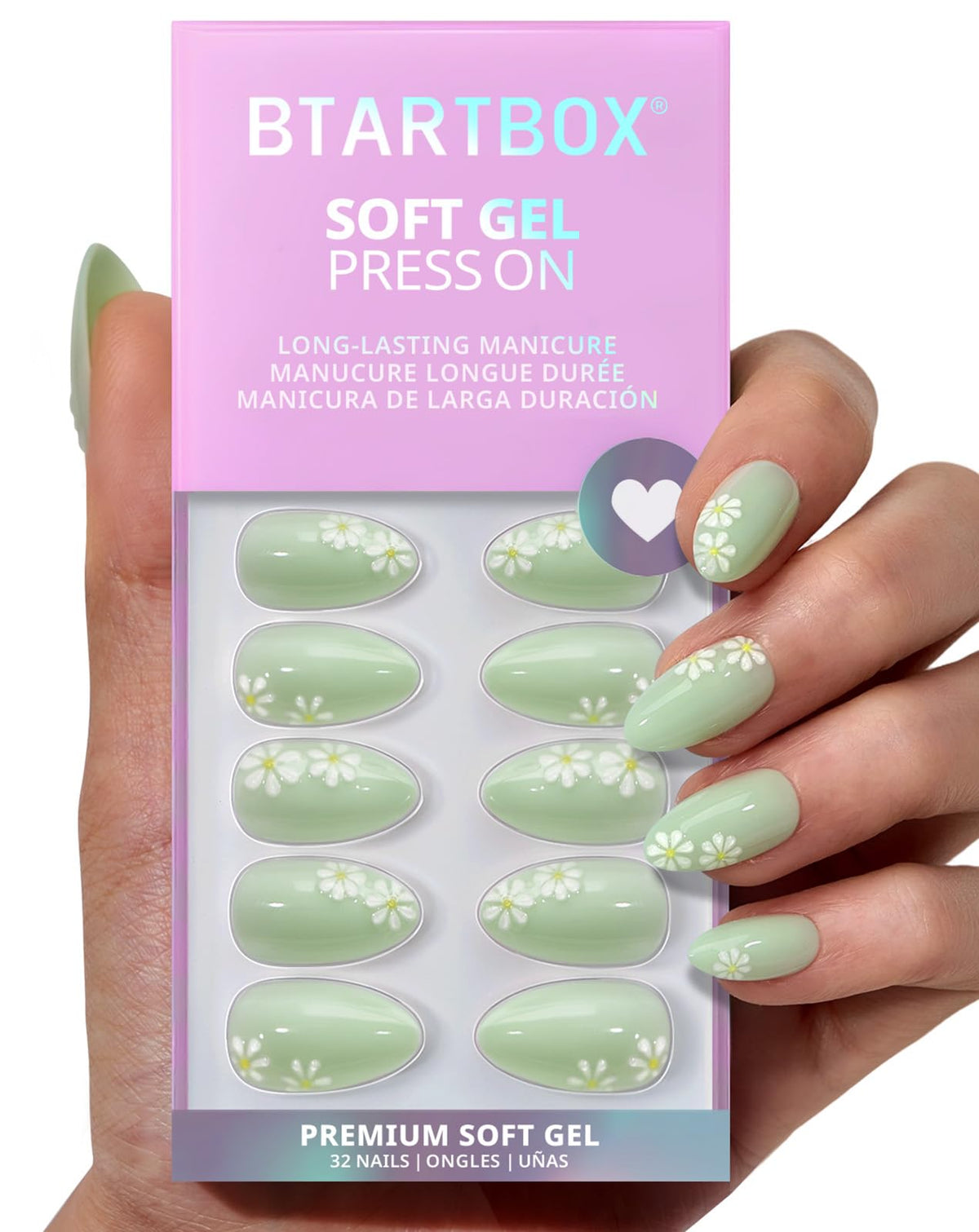 BTArtbox front packaging showing Meadow Daisy design and included tools for quick application
