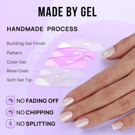 BTArtbox 15 nail sizes laid out to illustrate customizable fit and easy size selection for each finger