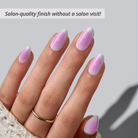 BTArtbox close-up of purple ombré gradient showing smooth finish and salon shine