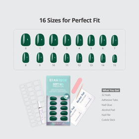 BTArtbox laid out 16 sizes showing custom fit options for each finger