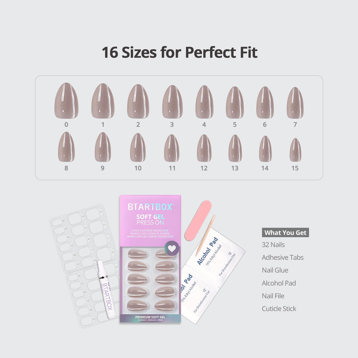 BTArtbox press-on nails worn on model hand showing realistic look