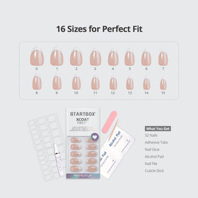 BTArtbox size comparison beside fingertip showing custom fit options