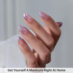 BTArtbox short almond nail close-up showing texture and natural feel benefit