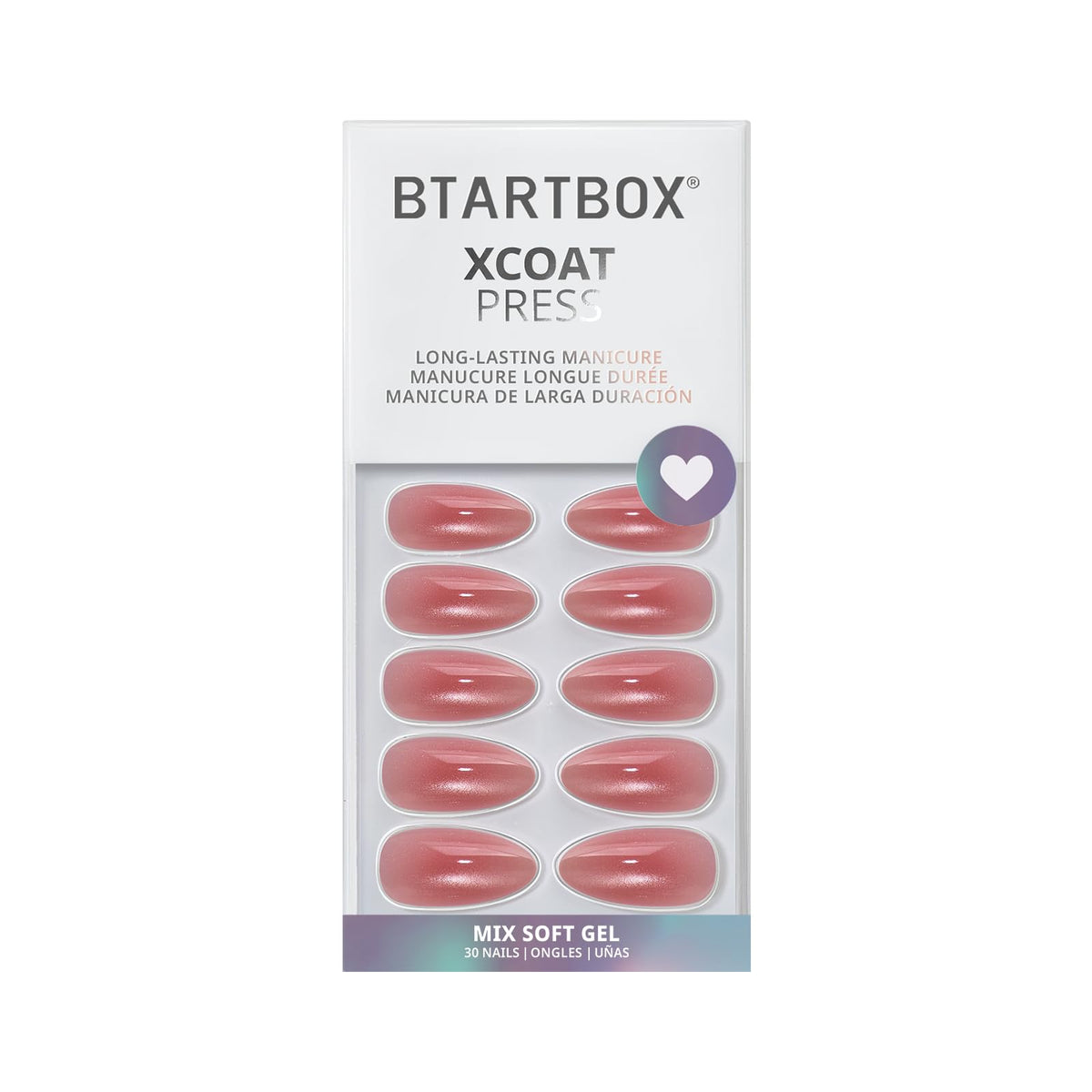 BTArtbox side profile showing almond curve and seamless cuticle blend
