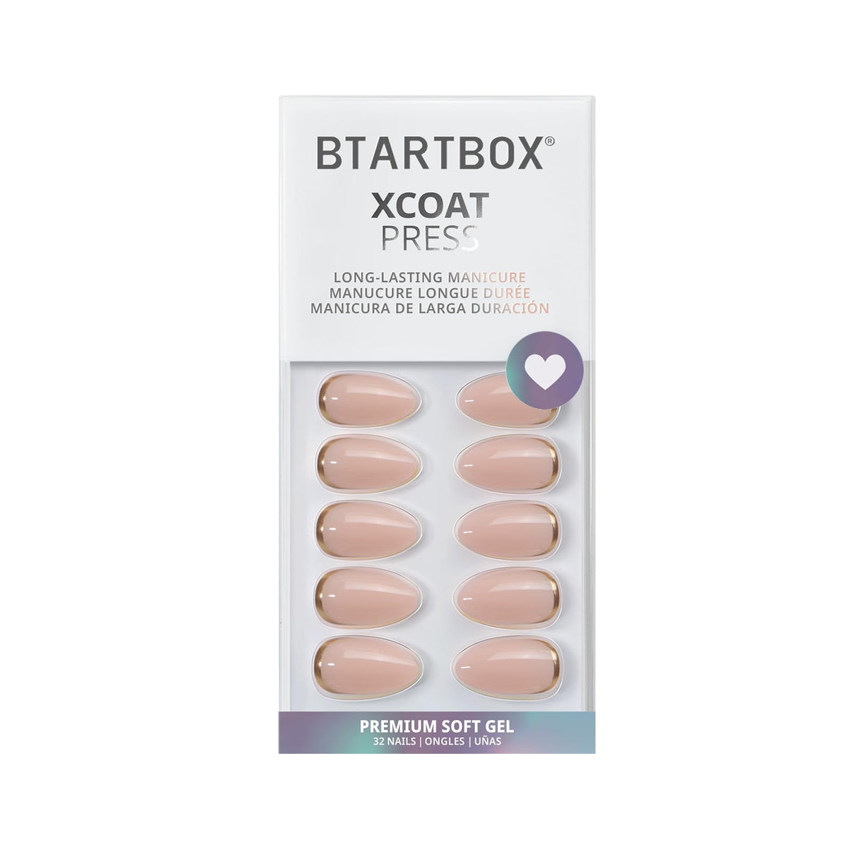 BTArtbox side profile of short almond nails showing natural silhouette
