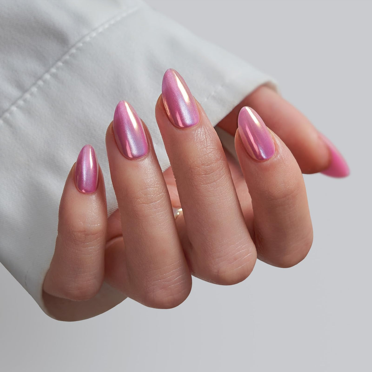 BTArtbox side profile highlighting short almond shape and natural low-profile fit for comfort