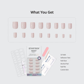 BTArtbox nails on fingers next to a ruler showing size variety and true-to-scale fit