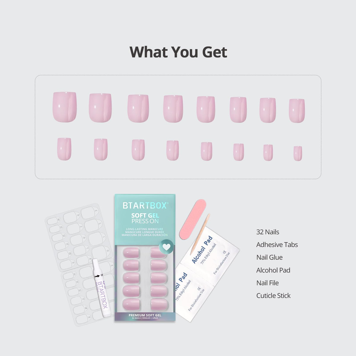 BTArtbox size selection display showing 16 sizes for a precise fit