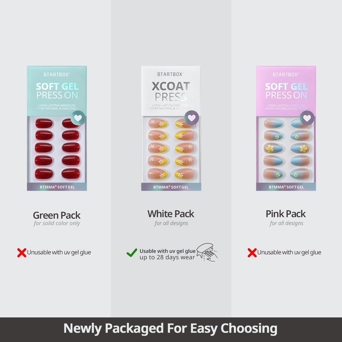BTArtbox layout with 16 sizes displayed to illustrate fit options and size variety