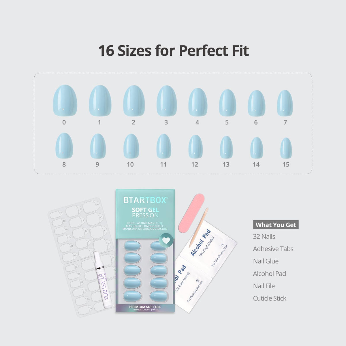 BTArtbox kit contents with glue, adhesive tabs and tools for easy application